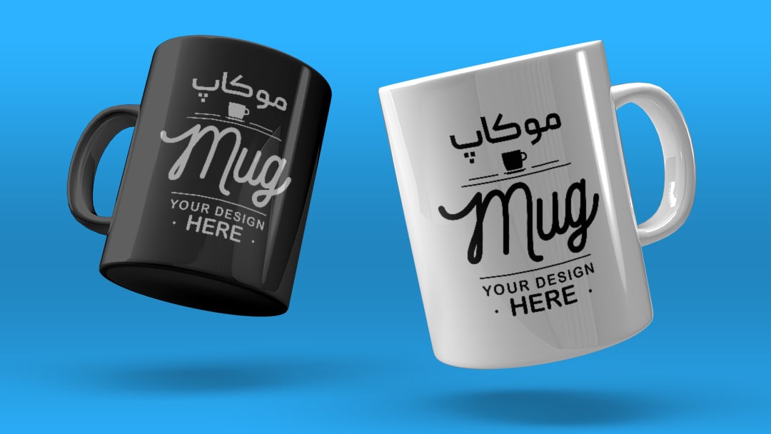 Two Mugs Mockup min